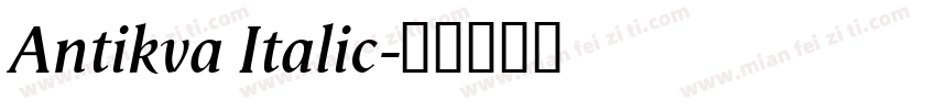 Antikva Italic字体转换